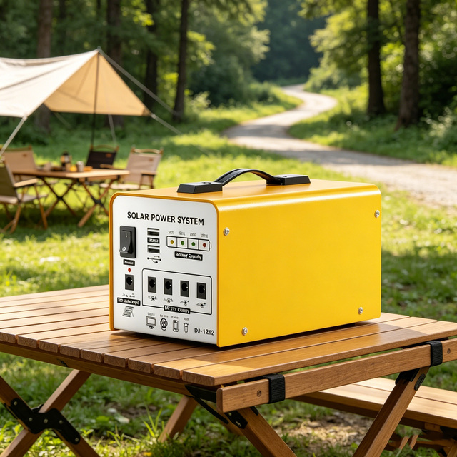Mini Portable Solar Generator 12V Small Energy Storage Power Station Phone Charging Emergency Lighting Outdoor Backup Supply