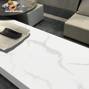 Koris Đá Nhân Tạo phòng tắm Vanity đầu nhà bếp <span class=keywords><strong>Countertop</strong></span> lớn slab Trắng Nhân Tạo Đá Cẩm Thạch acrylic rắn bề mặt tấm - Product Image 3