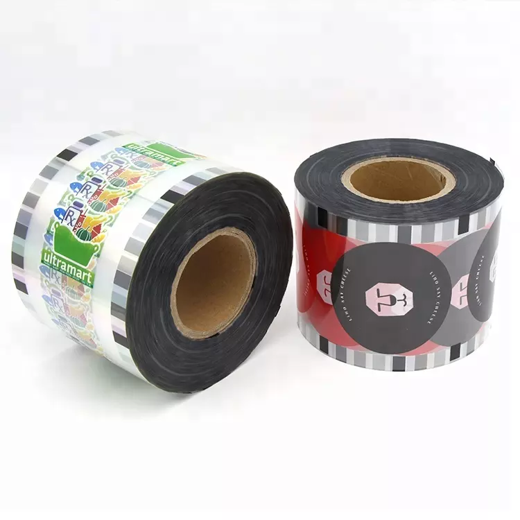 Индивидуальная печать логотипа пищевой пленки рулон boba пузырь чай сок чашка PP/PET пластиковая чашка Горячая герметизация пленка