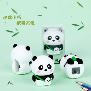 YIHENG Panda hält Bleistift spitzer Panda Stil Spitzer manueller Anspitzer Grundschüler Briefpapier