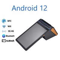 Portable 8 pouces Android Mobile Pos Construit en 80mm Imprimante de reçus NFC et lecteur de code QR pour le paiement