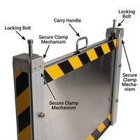 Barrera Contra Inundaciones de Acero Inoxidable Personalizada, OEM ODM, Protección Impermeable Contra Inundaciones para Entradas de Edificios Comerciales, Directo de Fábrica