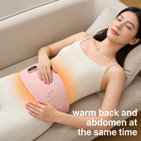 Kabelloser Graphen-Heizgürtel mit Vibration zur Linderung von Menstruationsschmerzen, Bauchmassage, 7-Stufen-Timer-Steuerung, Lithium-Batterie