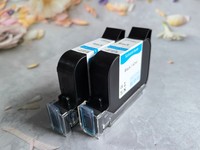 Imprimante jet d'encre 42 ml à base de solvant pour cartouche avec temps de séchage de 3 à 5 secondes pour machine de codage par lots TIJ portable (multicolore)