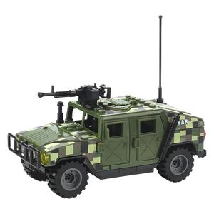 Para Land SWAT Black Hummer Yellow Armored Off-Road Vehicle Building Block Juguete militar Modelo ABS Plástico <span class=keywords><strong>1</strong></span>:<span class=keywords><strong>18</strong></span> <span class=keywords><strong>Escala</strong></span> 40 piezas - Product Image 5