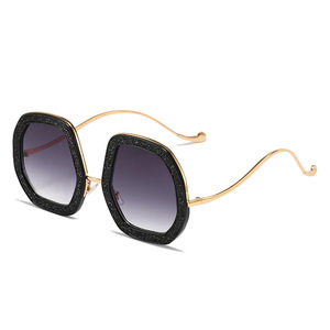 Lunettes de <span class=keywords><strong>soleil</strong></span> œuf d'oie style influenceur, tendance, marque européenne et américaine, brillantes, style urbain, protection UV400, monture complète, unisexe, teintées - Product Image 1