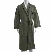 Peignoir de luxe en coton durable pour hôtel et spa, avec col châle, pour Airbnb, pour femmes et hommes, robe de chambre post-bain à manches longues, confortable