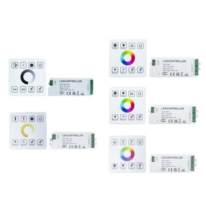 LED vỏ cao su điều khiển 86 Bảng điều khiển cảm ứng điều khiển từ xa ánh sáng bảy màu dual-màu màu RGB nhiệt độ rgbwc chuyển đổi dimmer - Product Image 2