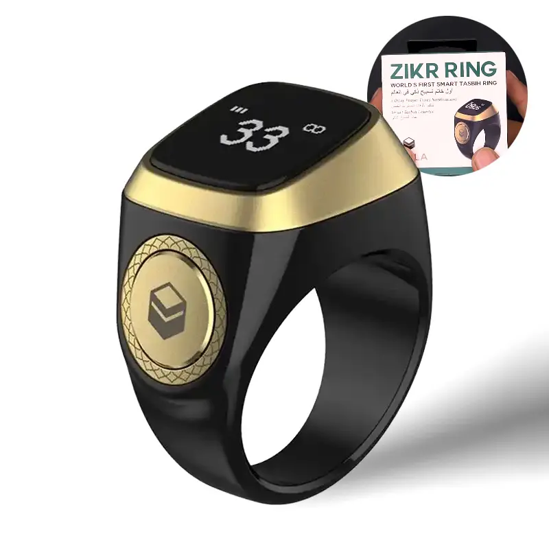 2024 мусульманское кольцо zikr, первое в мире мусульманское Молитвенное умное кольцо tasbih, кольцо iquibla zikr