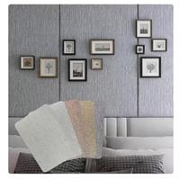 Panneau mural en tissu de charbon de bambou imperméable, panneau WPC pour intérieur, installation facile, panneau de décoration pour la maison