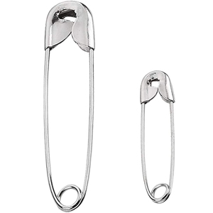 Accessoires de vêtements non pliés Épingle de sûreté en acier métallique Accessoires de vêtement personnalisés de haute qualité Épingles de sûreté décoratives - Product Image 1