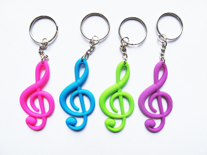 <span class=keywords><strong>Portachiavi</strong></span> in PVC Morbido 2D a Forma di Strumento Musicale, Chitarra / Chitarra Elettrica / Tastiera, <span class=keywords><strong>Portachiavi</strong></span> a Forma di Batteria - Product Image 5