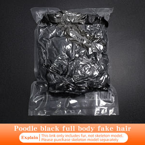 Huisdier Simulatie Haarverzorging Oefenen Hond Standaard Poedel Volledig Lichaam Skeletmodel Hondentrimmen Zwart Onderwijs scheren oefenen - Product Image 4