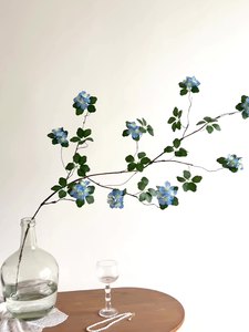 Foglie artificiali <span class=keywords><strong>con</strong></span> fiore nuovo Design pianta verde ramo di albero - Product Image 2