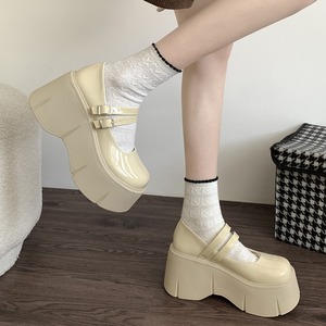 Zapatos de Cuero Negros de Corte Bajo con Plataforma y Suela Gruesa para Mujer, Estilo Francés 2026, Zapatos Casuales de Venta Caliente - Product Image 2