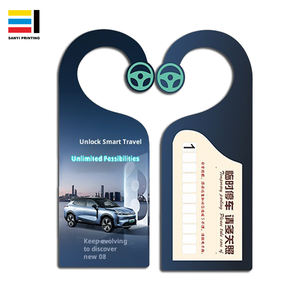 Otel için özel kapı askıları ve kalıp kesim reklam kartları araba kapı kolu kanca, zemin promosyon ve kültür hediyeler - Product Image 1