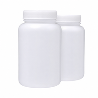 Bouteilles d'emballage en plastique HDPE pour compléments alimentaires pharmaceutiques, 50-800 ml, avec bouchons à vis de sécurité enfant (CRC) pour médicaments et pilules