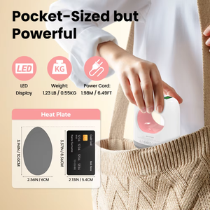 Super Mini Heat Press <b>Machine</b> With 410℉ Temp, LED Display, 4-Level Settings for <b>Vinyl</b>, Label, Small Crafts Mini Heat Press - Product Image 3