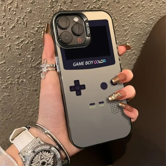 Luxury Design Game Console Pattern Phone case for iPhone 16 15 Pro Max 14 13 12 11 XS XR Creative Simplicity Shockproof Cover