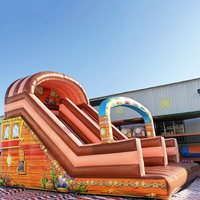 Équipement de terrain de jeu gonflable personnalisé en PVC de grande taille pour intérieur/extérieur, parc de rebond gonflable urbain unisexe avec toboggan et souffleur pour le plaisir
