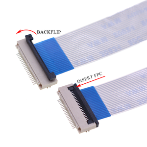YZ FPC FFC connettore punto di contatto nella parte inferiore 0.5MM passo Backflip tipo H = 2.0mm 4-60pin ZIF SMT per connettore PCB - Product Image 2