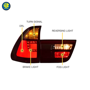 Luces Traseras YU GUANG para BMW <span class=keywords><strong>X5</strong></span> E53 1998-2006, Actualización Plug and Play, Luces Traseras Rojas Ahumadas LED, Señales de Giro, Luces de Freno, Indicadores - Product Image 5