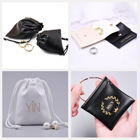 Pochette à bijoux en cuir PU imperméable 8*10cm, taille personnalisable, haute qualité, pour rangement des boucles d'oreilles - Vente chaude OEM
