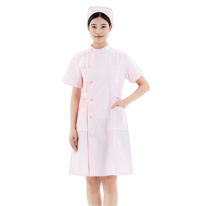 เสื้อกาวน์สีขาวแขนสั้นแขนยาวแบบทดลองสำหรับคลินิกทันตกร<span class=keywords><strong>ร</strong></span>มและศัลยกร<span class=keywords><strong>ร</strong></span>มความงาม เสื้อผ้าทำ<span class=keywords><strong>งาน</strong></span>สำห<span class=keywords><strong>ร</strong></span>ับพยาบาล - Product Image 2