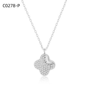 Collier à la mode avec zircone C0278 pour femmes, bijoux de haute qualité - Product Image 1