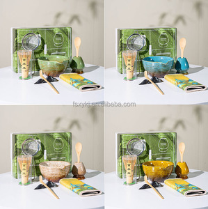 Juego de Té <span class=keywords><strong>Tradicional</strong></span> Japonés Ecológico de Cerámica para Café y Matcha con <span class=keywords><strong>Flauta</strong></span> de Bambú, Diseño Portátil, Capacidad de 550 ml - Product Image 5