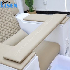 เก้าอี้นวดเท้าไฟฟ้าสุดหรูทันสมัยสำหรับร้านทำเล็บ Kisen Hot Sale Beauty Nail Salon Furniture - Product Image 2