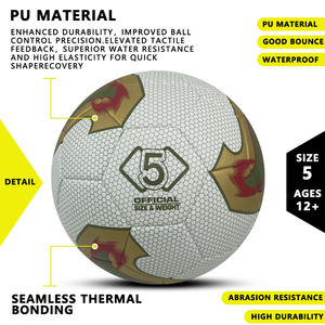 Gioco di Sport all'aperto senza soluzione di continuità attrezzature per l'allenamento di calcio palla <span class=keywords><strong>Super</strong></span> Grip calcio ufficiale impermeabile produttore di calcio - Product Image 4