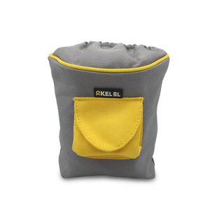 Sac de taille pour dressage d'animaux, matériau Oxford gris clair, rangement portable pour collations pour chiens, utilisation en extérieur - Product Image 4