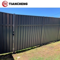 Valla de Acero con Recubrimiento en Polvo Colorbond, Valla de Privacidad, Valla Moderna para Jardín, Panel de Valla de Seguridad para Exteriores