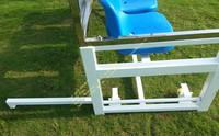 Banc de fabriqué en aluminium, amovible et rétractable, pour centre intérieur/extérieur, 1 pièce