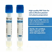 Tubo de Recolección de Sangre PRP de Material de Vidrio PET, Tubo Desechable para Extracción de Plasma