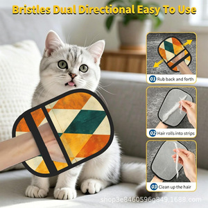 Gants électrostatiques pour l'épilation des animaux, poils épais double face pour le toilettage des grands chiens - Product Image 3