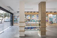 Étagère de présentation en bois pour pharmacie, design d'intérieur de pharmacie, armoire de présentation de pharmacie, tiroirs de présentation, mobilier de magasin médical, vente en gros