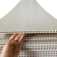Panel Dinding Terpadu PVC Gusset Modern Tahan Air Anti Lembab Dinding Latar Belakang Pemasangan Cepat Garansi 1 Tahun