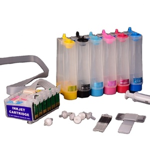 Cartouche d'encre Supercolor Ciss 6 couleurs/SET pour imprimante Epson L800 R300 R230 R270 R290 T50 1390 1400 1450 1500 - Product Image 1