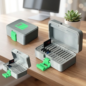 Caja de Almacenamiento para Tarjetas SD Impresa en 3D, Impresión PLA, Personalizable, Se Puede Imprimir en Grandes Cantidades, Modelo 3D de Alta Precisión, Impresión 3D Personalizada - Product Image 1