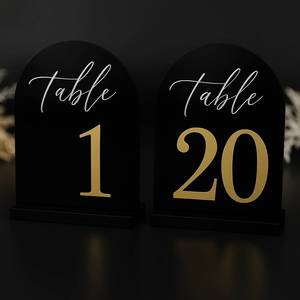 Acrylic <strong>Numbers</strong> for <strong>Tables</strong> Transparent Seat <strong>Number</strong> Sign Base Wedding Accessories for Party Acrylic <strong>Table</strong> <strong>Numbers</strong> 1-10 - Product Image 4