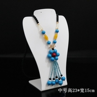 Acrylique Transparent De Luxe Collier Bijoux Présentoir Comptoir Pendentif Chaîne Piercing Boucles D'oreilles Décorer Exposition Buste