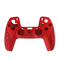 Coque en silicone de couleur unie pour manette PS5, housse de protection en gel souple pour PS5, coque en caoutchouc de silicone pour PS5