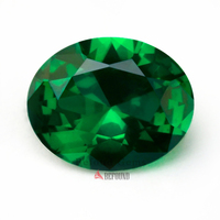 थोक पन्ना पत्थर Yttrium एल्यूमीनियम गार्नेट 8*10mm अंडाकार आकार सिंथेटिक मणि पत्थर गहने बनाने के लिए