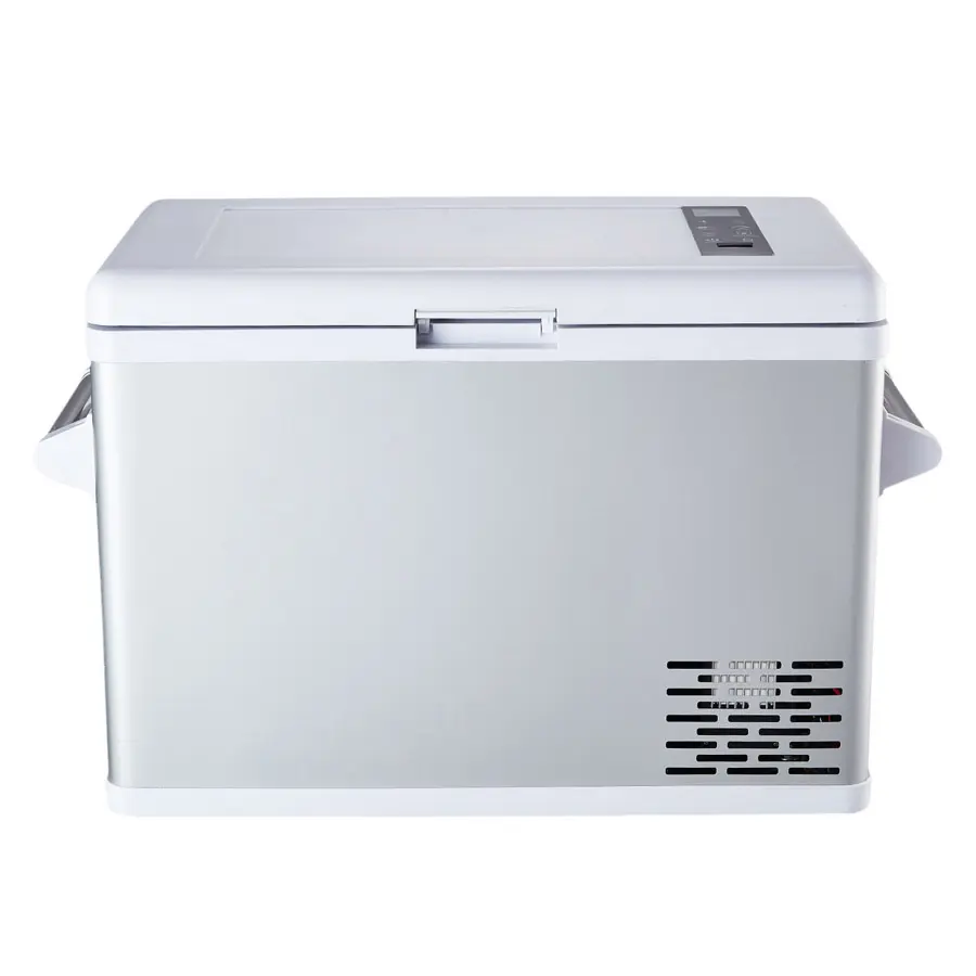 Popular 42L white compressor car fridge freezer portable refrigerator for outdoor and home dual use
