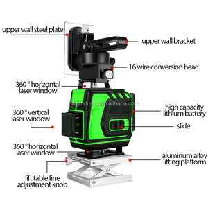 Hot sale high precision with 360 Self-Leveling <strong>Laser</strong> <strong>Level</strong> Featuring 4D green lines <strong>laser</strong> <strong>level</strong> remote <strong>control</strong> for construction - Product Image 4