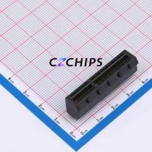 X1611WVS-64-9TV01 PCI/PCIe Connector SMD,P=1mm Connector PCI-E x4 64P 42P Vertical Mount - Product Image 1