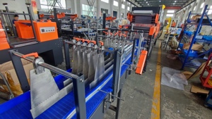 Machine d'emballage linéaire <span class=keywords><strong>à</strong></span> <span class=keywords><strong>film</strong></span> pour économie de coût, 15 paquets par minute, <span class=keywords><strong>film</strong></span> PE 0,07-0,15 mm pour emballages 3x3, 3x4, 2x2, 2x3 pour Ginger Ale - Product Image 3