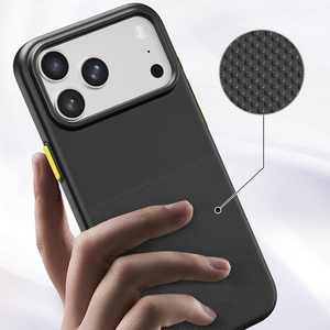Coque de téléphone style pois pour iPhone 17 16 15 14 Pro Max, 4 couleurs, protection intégrale, flocage antidérapant, antichoc - Product Image 1